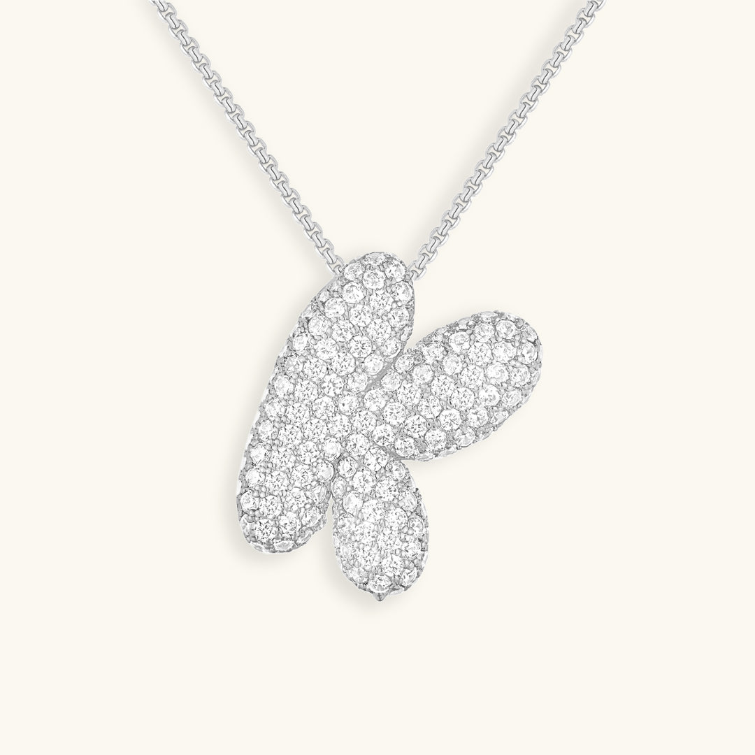 18k Gold Initial Diamond Necklace for Women – Personalized Customizable Pendant, Hypoallergenic and Waterproof 35