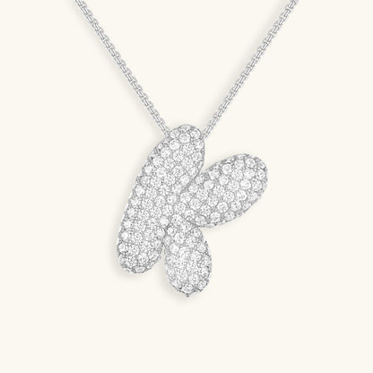 18k Gold Initial Diamond Necklace for Women – Personalized Customizable Pendant, Hypoallergenic and Waterproof 35
