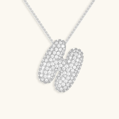 18k Gold Initial Diamond Necklace for Women – Personalized Customizable Pendant, Hypoallergenic and Waterproof 39