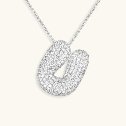 18k Gold Initial Diamond Necklace for Women – Personalized Customizable Pendant, Hypoallergenic and Waterproof 43