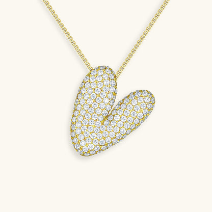 18k Gold Initial Diamond Necklace for Women – Personalized Customizable Pendant, Hypoallergenic and Waterproof 44