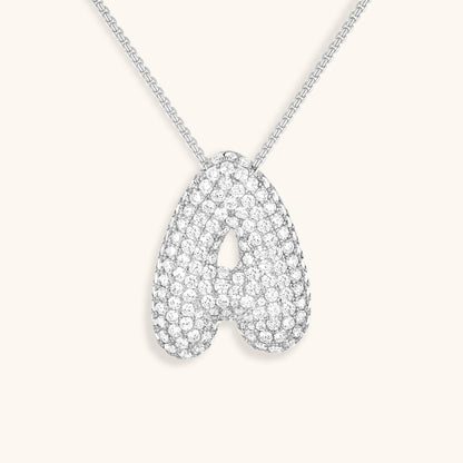 18k Gold Initial Diamond Necklace for Women – Personalized Customizable Pendant, Hypoallergenic and Waterproof 47