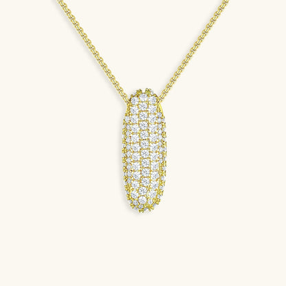 18k Gold Initial Diamond Necklace for Women – Personalized Customizable Pendant, Hypoallergenic and Waterproof 48