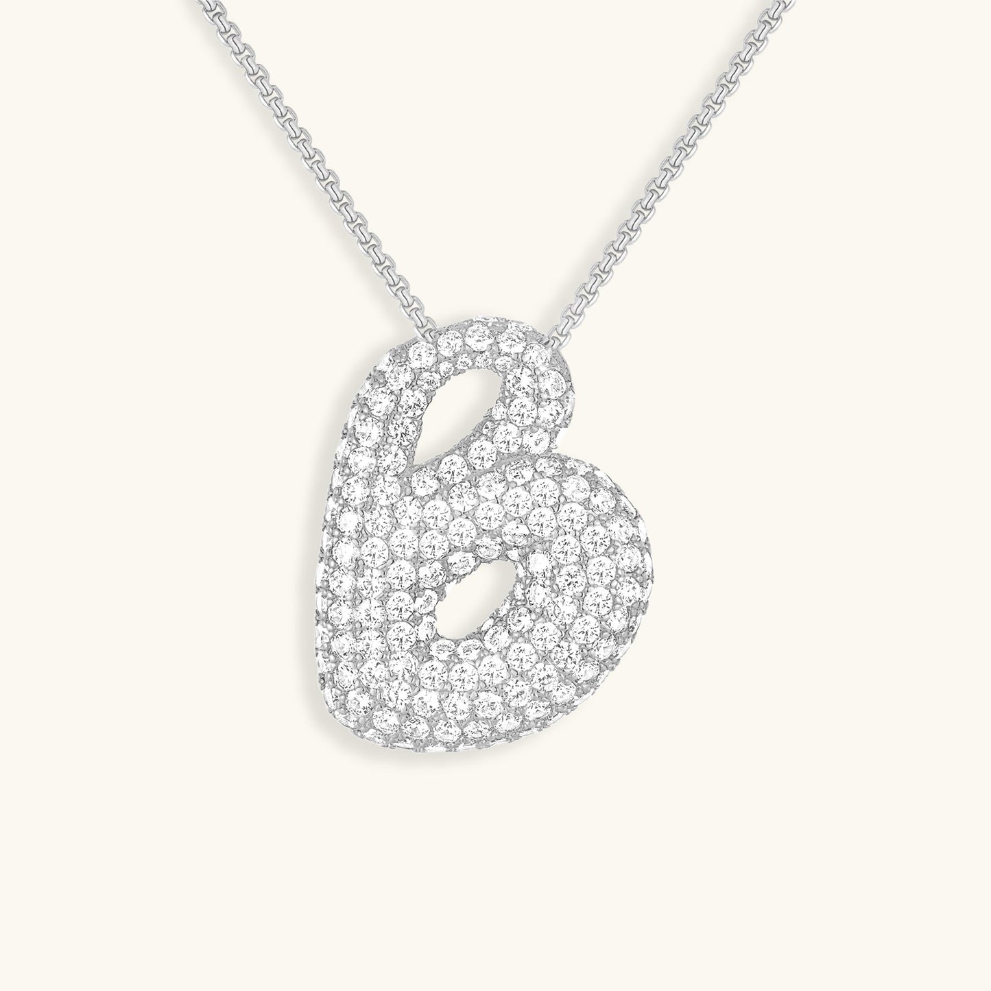 18k Gold Initial Diamond Necklace for Women – Personalized Customizable Pendant, Hypoallergenic and Waterproof 49