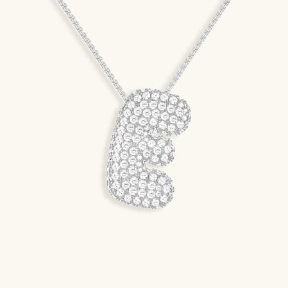 18k Gold Initial Diamond Necklace for Women – Personalized Customizable Pendant, Hypoallergenic and Waterproof 50