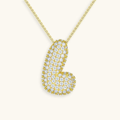18k Gold Initial Diamond Necklace for Women – Personalized Customizable Pendant, Hypoallergenic and Waterproof 53