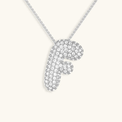 18k Gold Initial Diamond Necklace for Women – Personalized Customizable Pendant, Hypoallergenic and Waterproof 56
