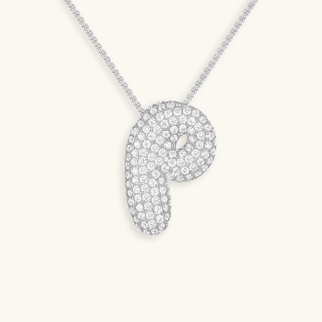 18k Gold Initial Diamond Necklace for Women – Personalized Customizable Pendant, Hypoallergenic and Waterproof 58