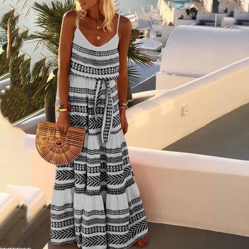 Variant image for Women's Maxi Dress Blue Cotton Blend-11
