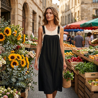 🎁2026 New Arrivals 50% OFF💥Loose Midi Overall Dress – Relaxed Fit, Breathable & Side Pockets – Everyday Casual ✨ 7