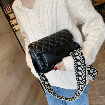 Women's Black Shoulder Bag Medium Leather - Stylish & Functional-2