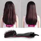 2 in 1 Hair Dryer Brush Black Negative Ion Technology for Blowouts and Styling - 2
