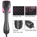 2 in 1 Hair Dryer Brush Black Negative Ion Technology for Blowouts and Styling - 7