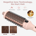 3-in-1 Hair Styling Tool Blow Dryer Thermal Brush Negative Ion Technology - 3