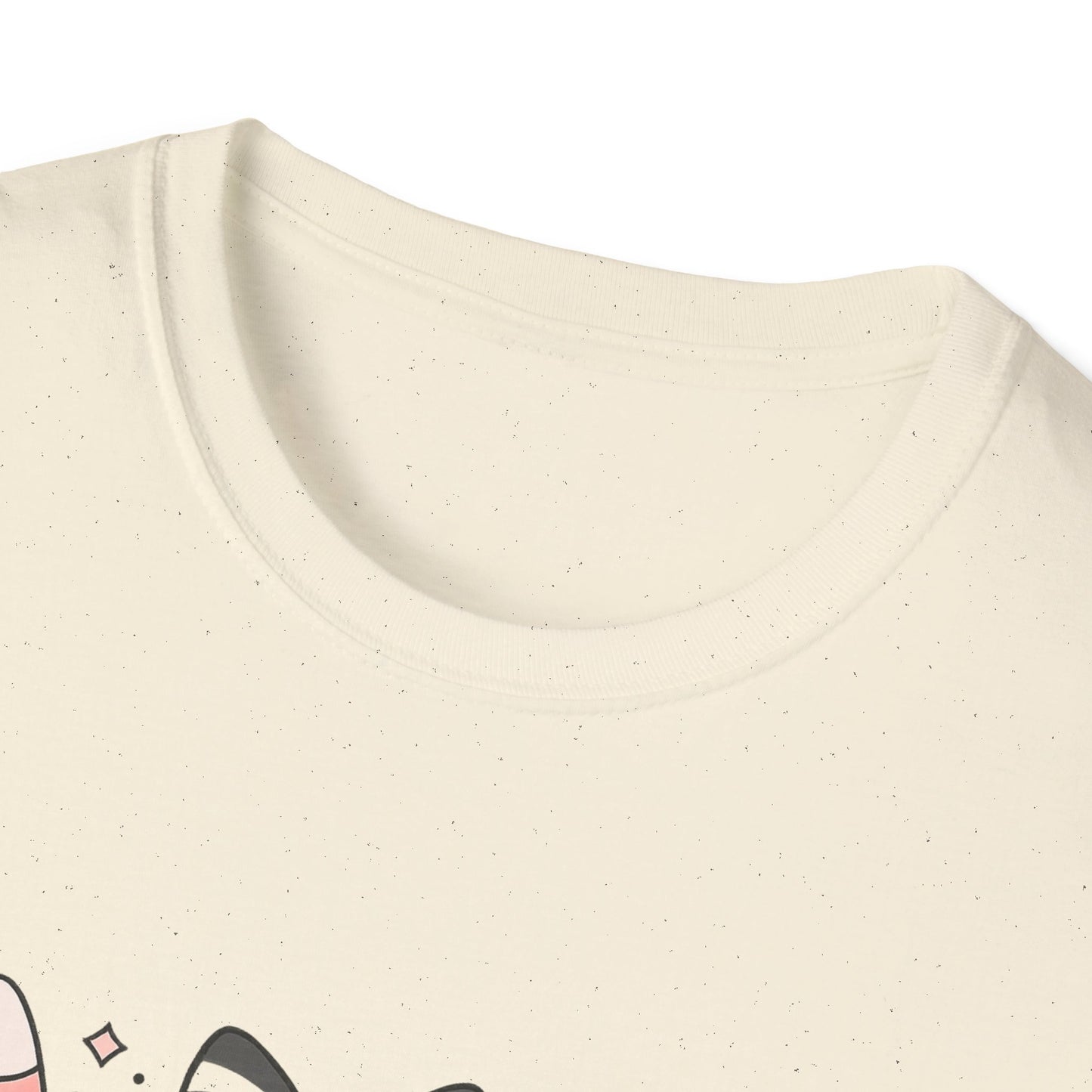 Halloween Themed Unisex Softstyle T-Shirt with Cute Bows and Ghosts, Spooky Shirt, Fall Fashion, Trick or Treat, Gift for Her