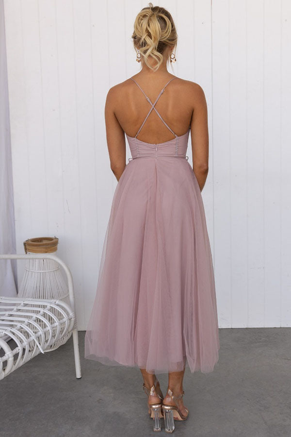 Women's Maxi Dress White Size M Chiffon Formal-4