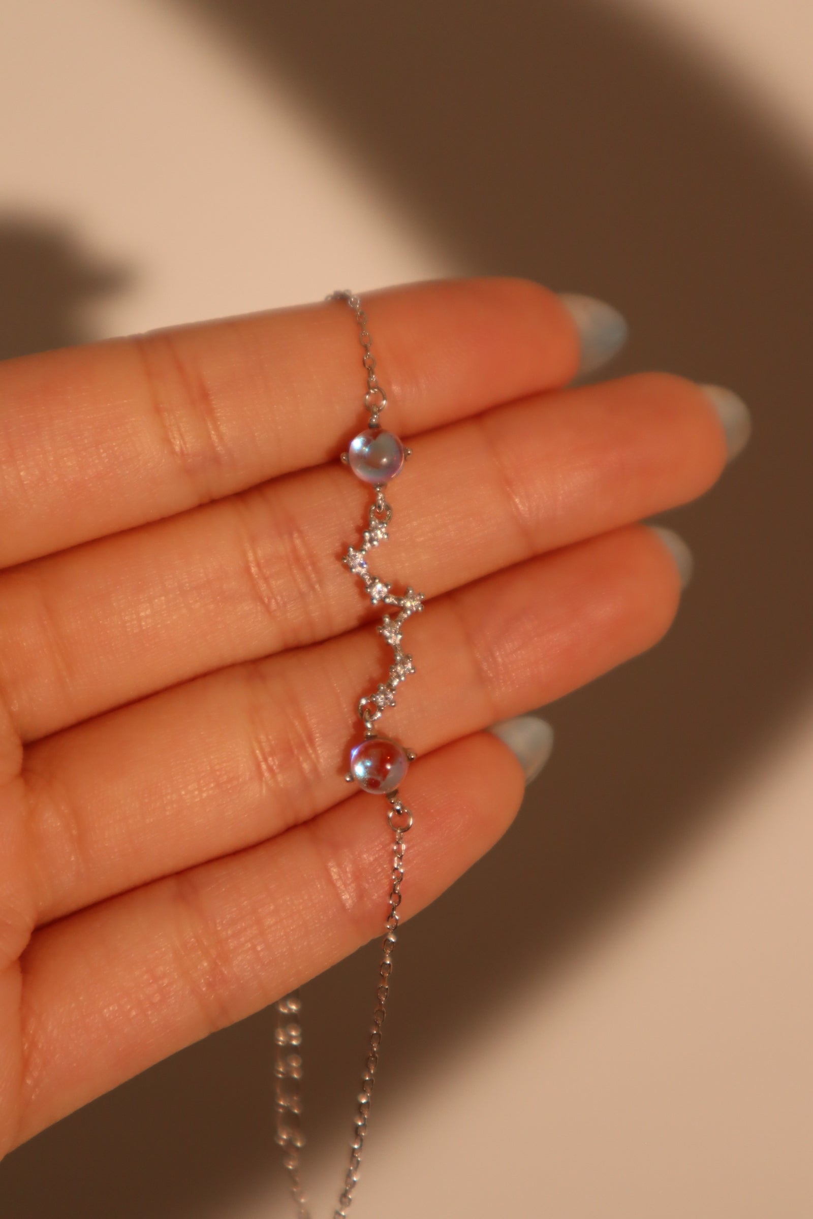 Unisex Bracelet Silver Moonstone Zirconia - 6