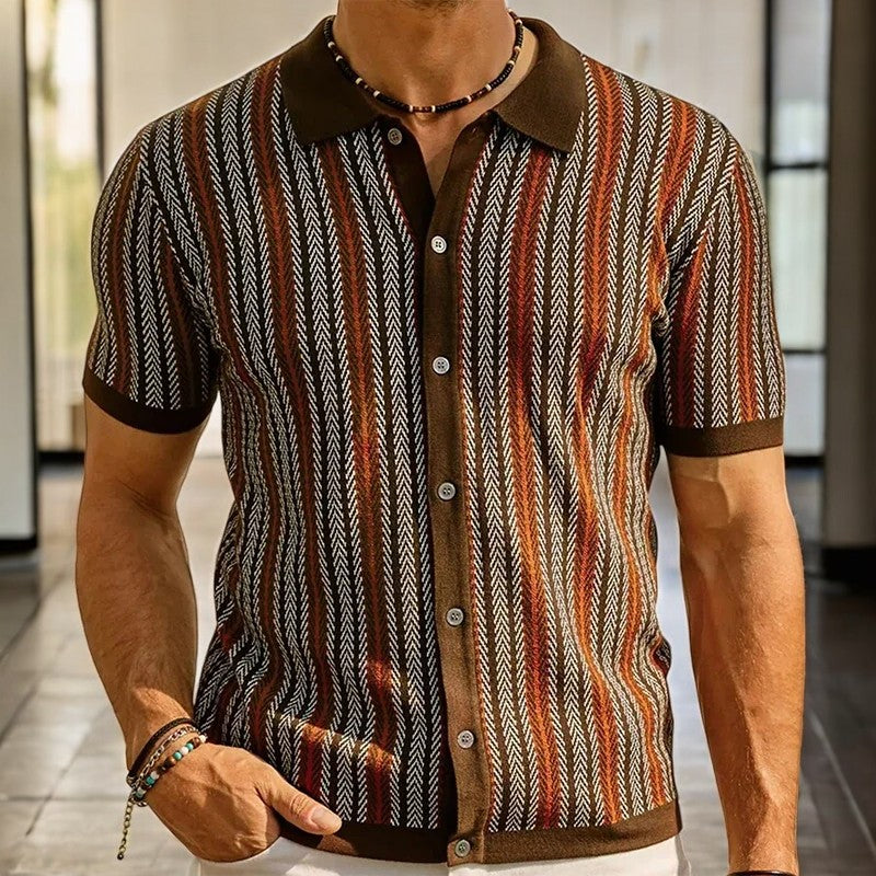 Men's Cotton Button-Down Shirt – lifestyle view | Hensley London