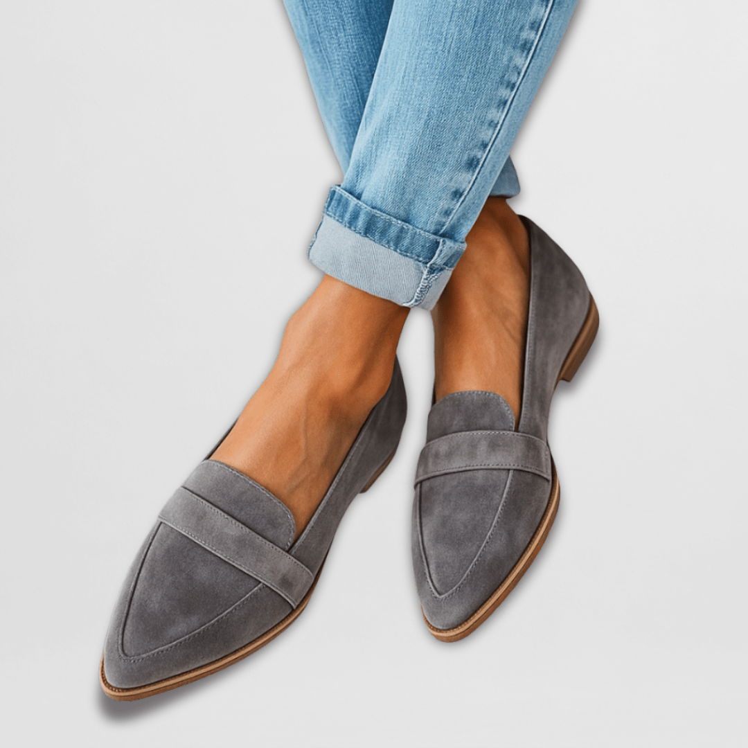 Women's Loafers Beige Soft Suede Casual Comfort - Image 2