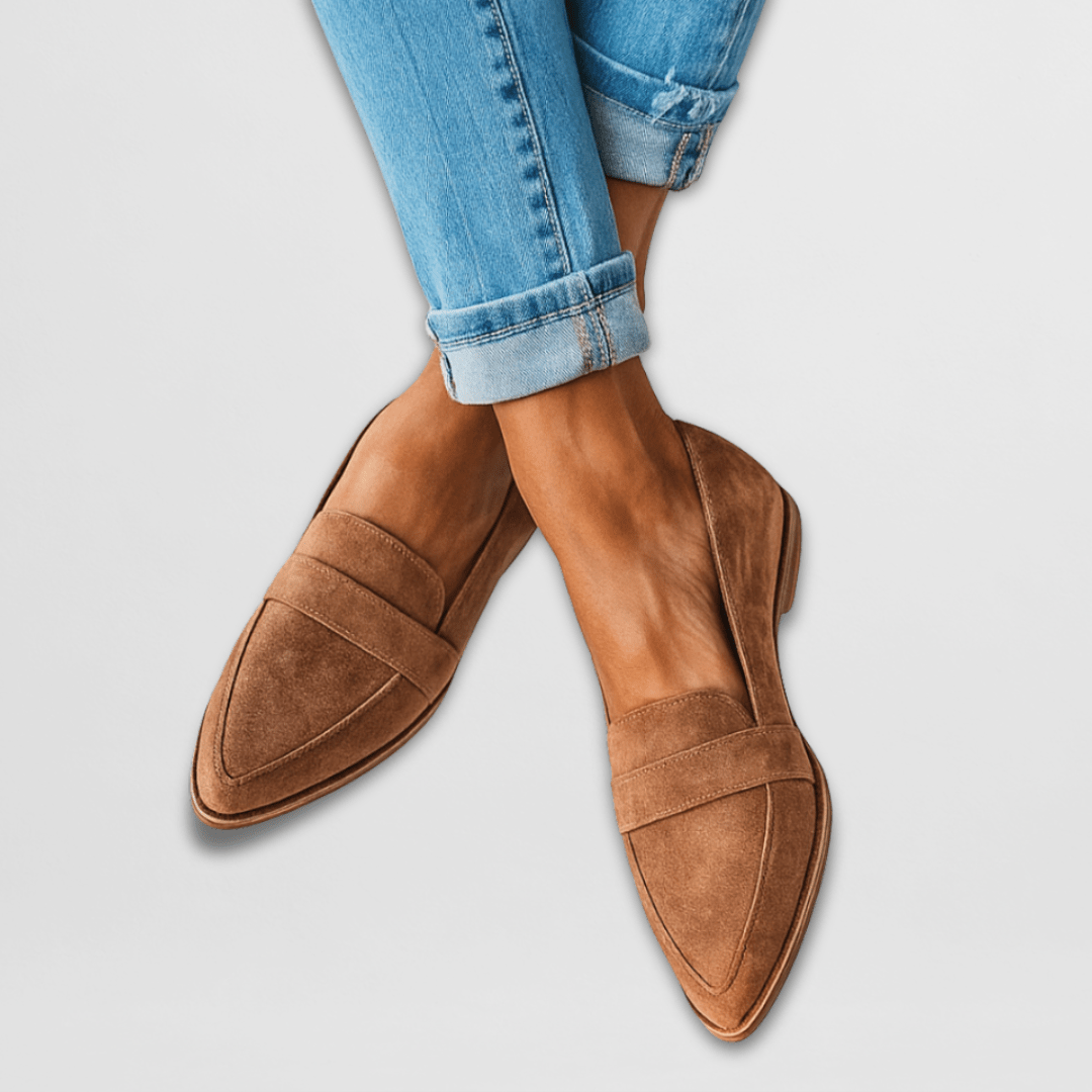 Women's Loafers Beige Soft Suede Casual Comfort - Image 5