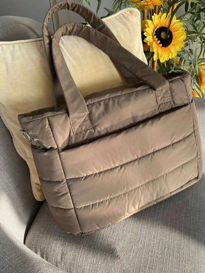 Women's Quilted Puffer Tote Bag – product view 4