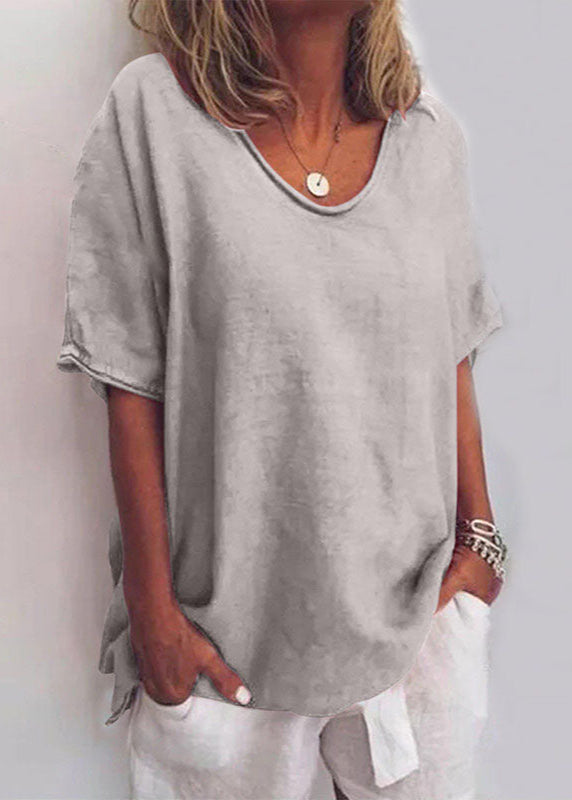 Women's Relaxed Loose-Fit Blouse – front view | Hensley London