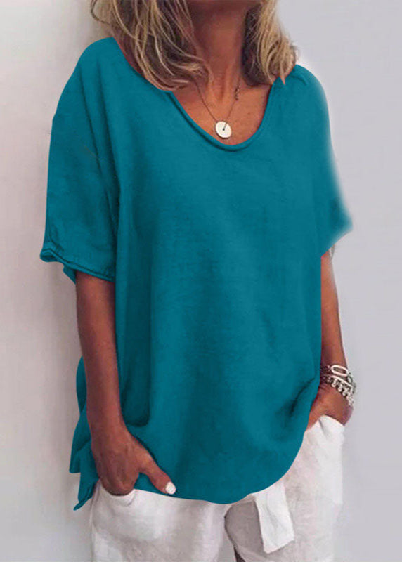 Women's Relaxed Loose-Fit Blouse – angle view | Hensley London