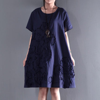 Aqua Sundress | Linen, Plus Size