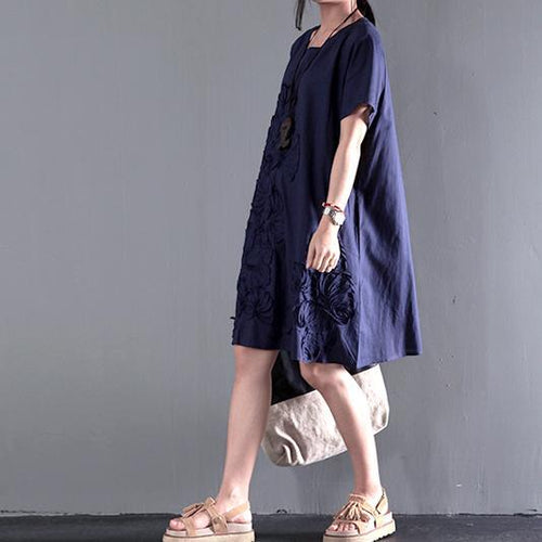 Aqua Sundress | Linen, Plus Size