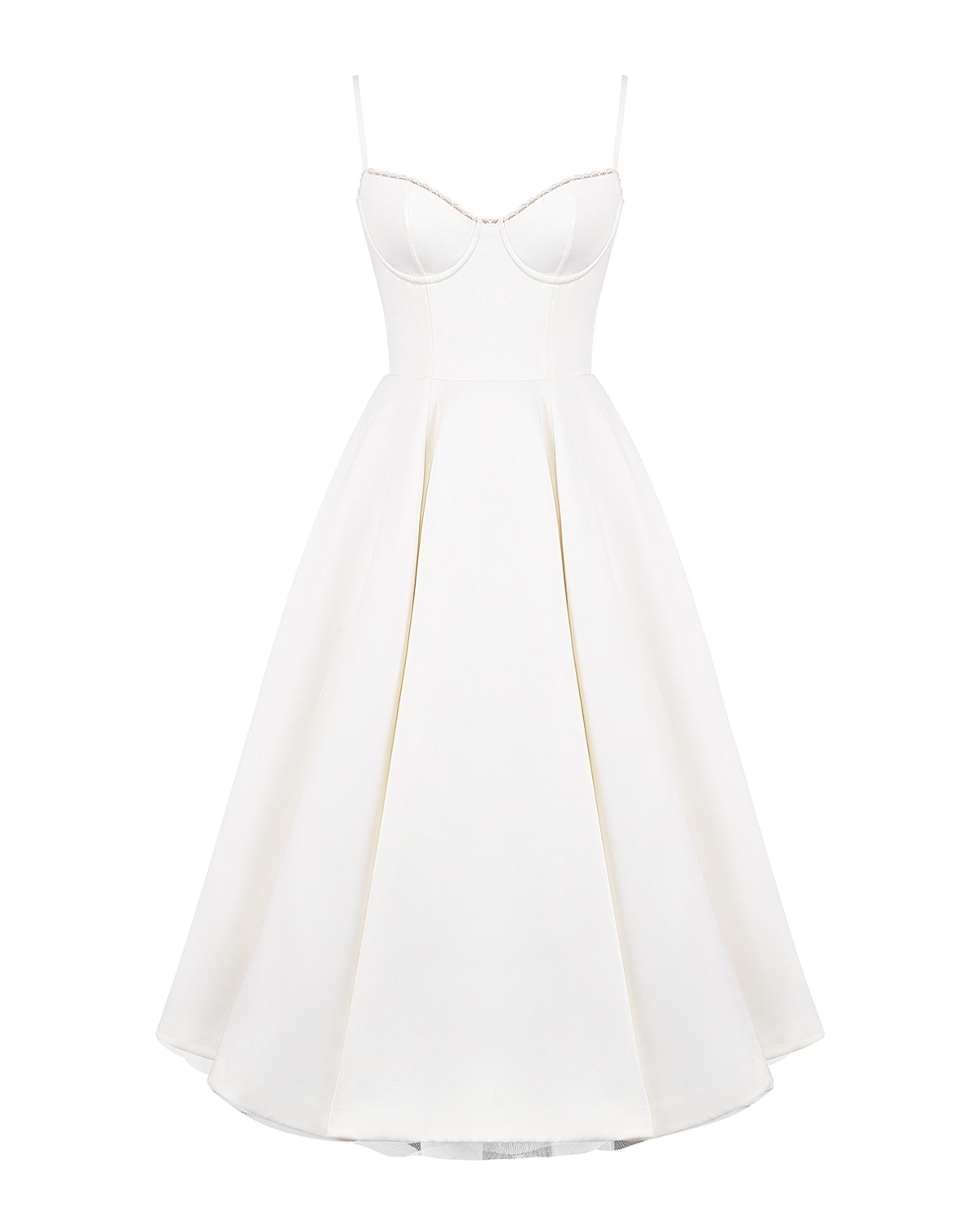 Women's Cocktail Dress Pink Satin Corset Midi - 6