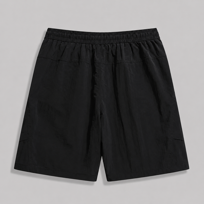 Men's Utility Zip-Pocket Shorts – styled view | Hensley London