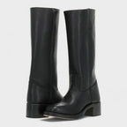 Women's Cowboy Boots Brown Leather Classic Western Style - 2