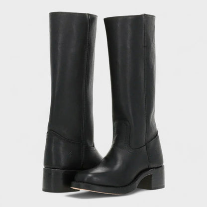 Women's Cowboy Boots Brown Leather Classic Western Style - Image 2