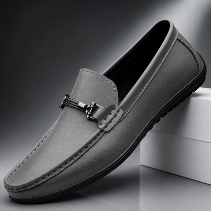 Men's Horsebit Faux Leather Loafers - pair view | Hensley London