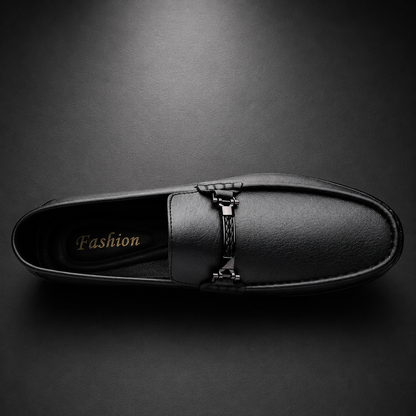 Men's Horsebit Faux Leather Loafers - detail view | Hensley London