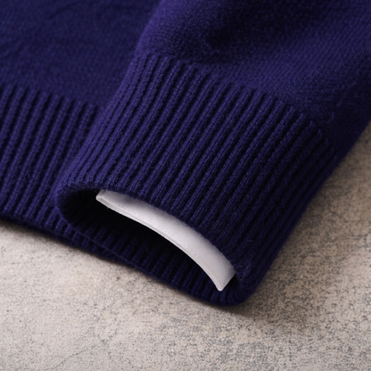 Men's Cashmere Crew-Neck Jumper – product view | Hensley London