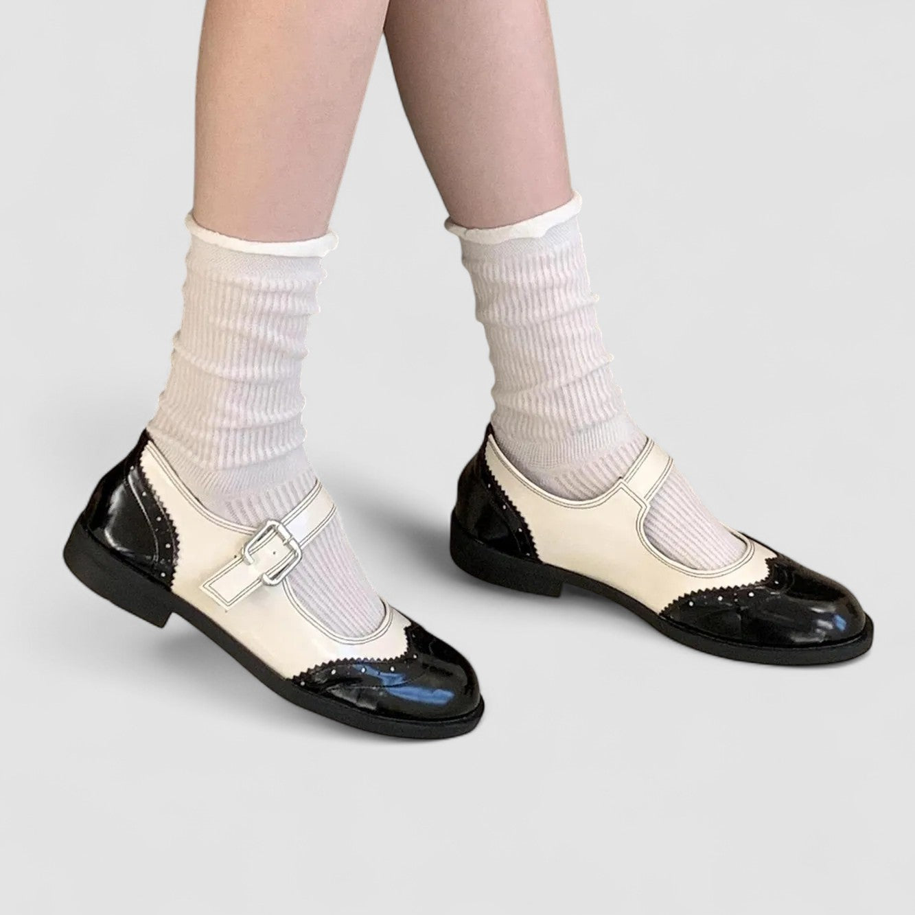 Women's Mary Jane Shoes Black Orthopaedic Synthetic with Cushioned Insole - 2