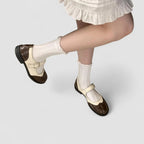 Women's Mary Jane Shoes Black Orthopaedic Synthetic with Cushioned Insole - 4