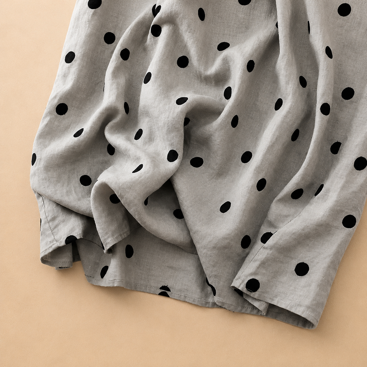 Women's Polka Dot Wrap Midi Dress in Polka Dot Print – styled view | Hensley London