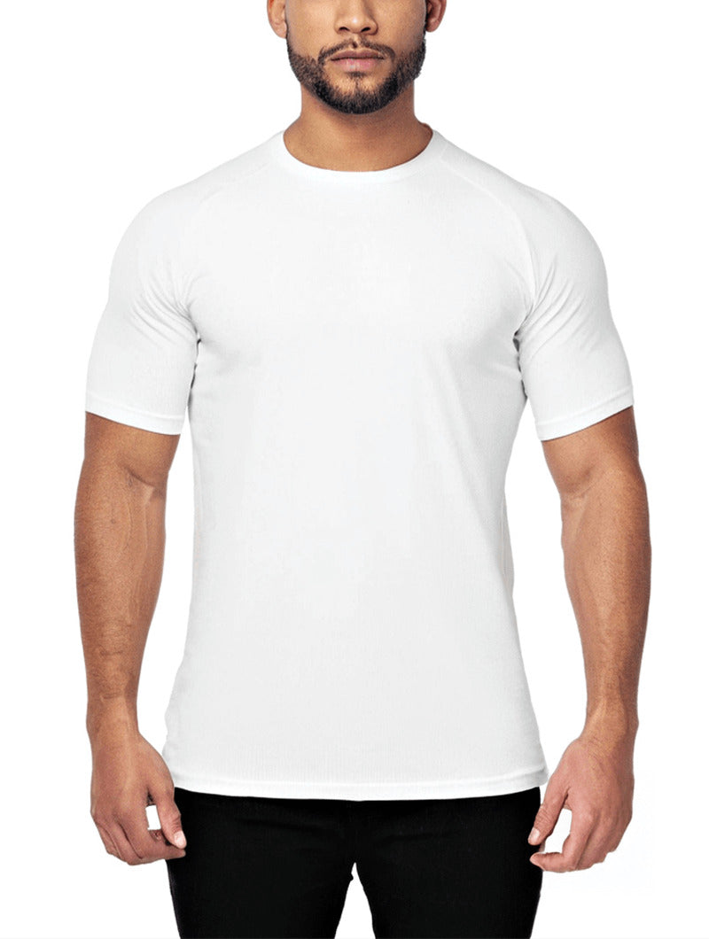 Men's Stretch Cotton Crew-Neck T-Shirt 3-Pack – product view | Hensley London