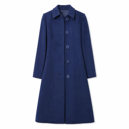 Women's Longline Flared Overcoat – product view 6 | Hensley London