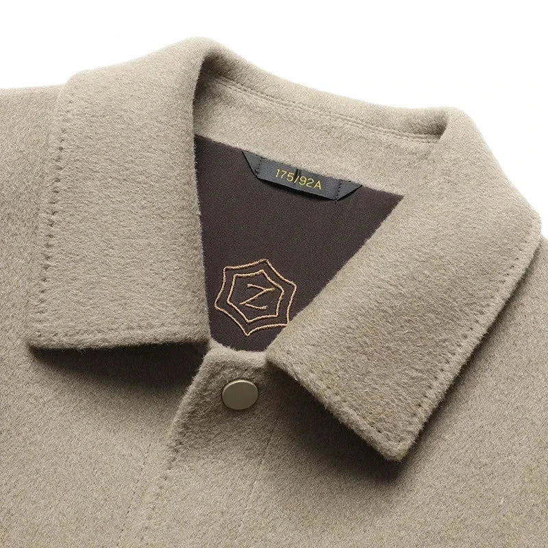 Men's Collared Button-Front Jacket – product view | Hensley London