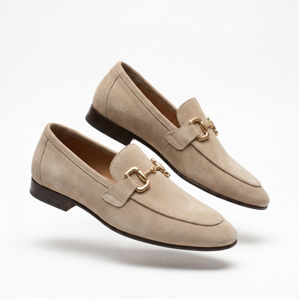 Men's Genuine Leather Loafers – detail view | Hensley London