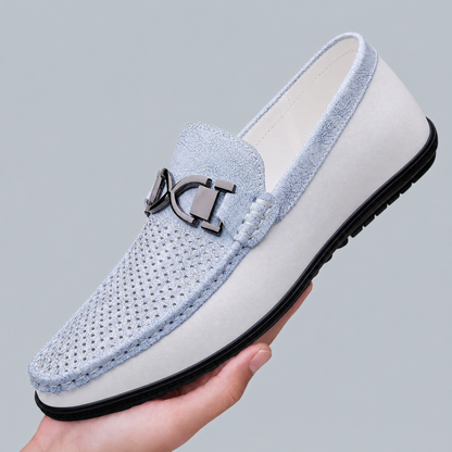 Men's Genuine Italian Leather Loafers – product view | Hensley London
