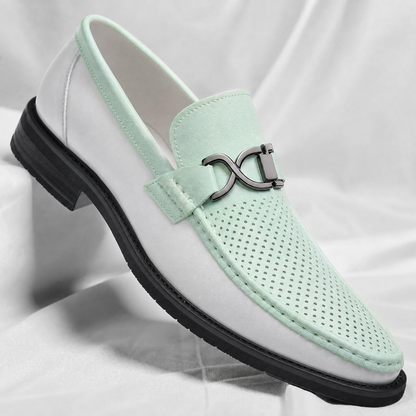 Men's Genuine Italian Leather Loafers – product view | Hensley London
