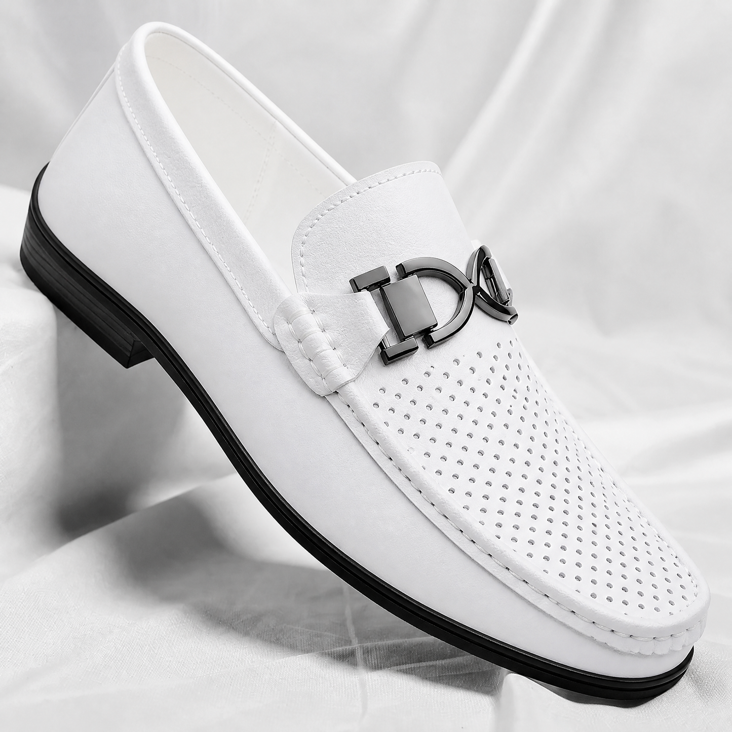 Men's Genuine Italian Leather Loafers – product view | Hensley London