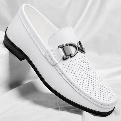 Men's Genuine Italian Leather Loafers – product view | Hensley London