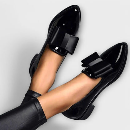 Women's Black Loafers Lightweight Comfortable Casual Shoes - Image 2