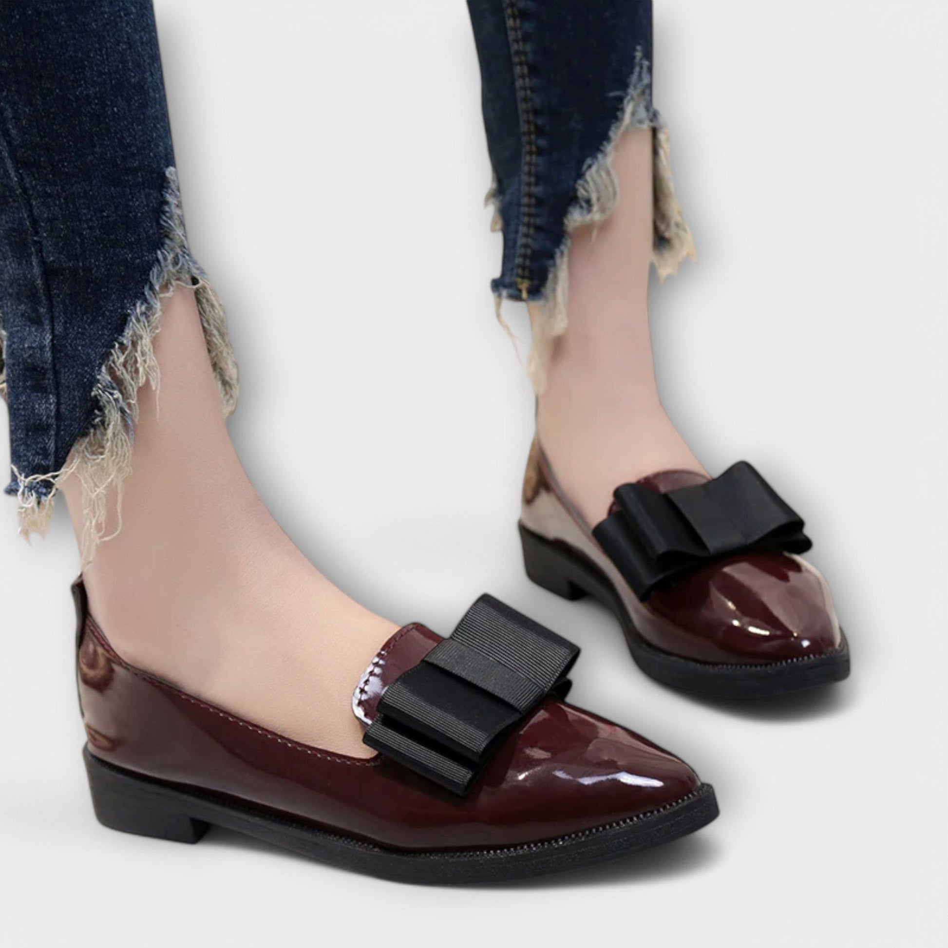 Women's Black Loafers Lightweight Comfortable Casual Shoes - Image 4