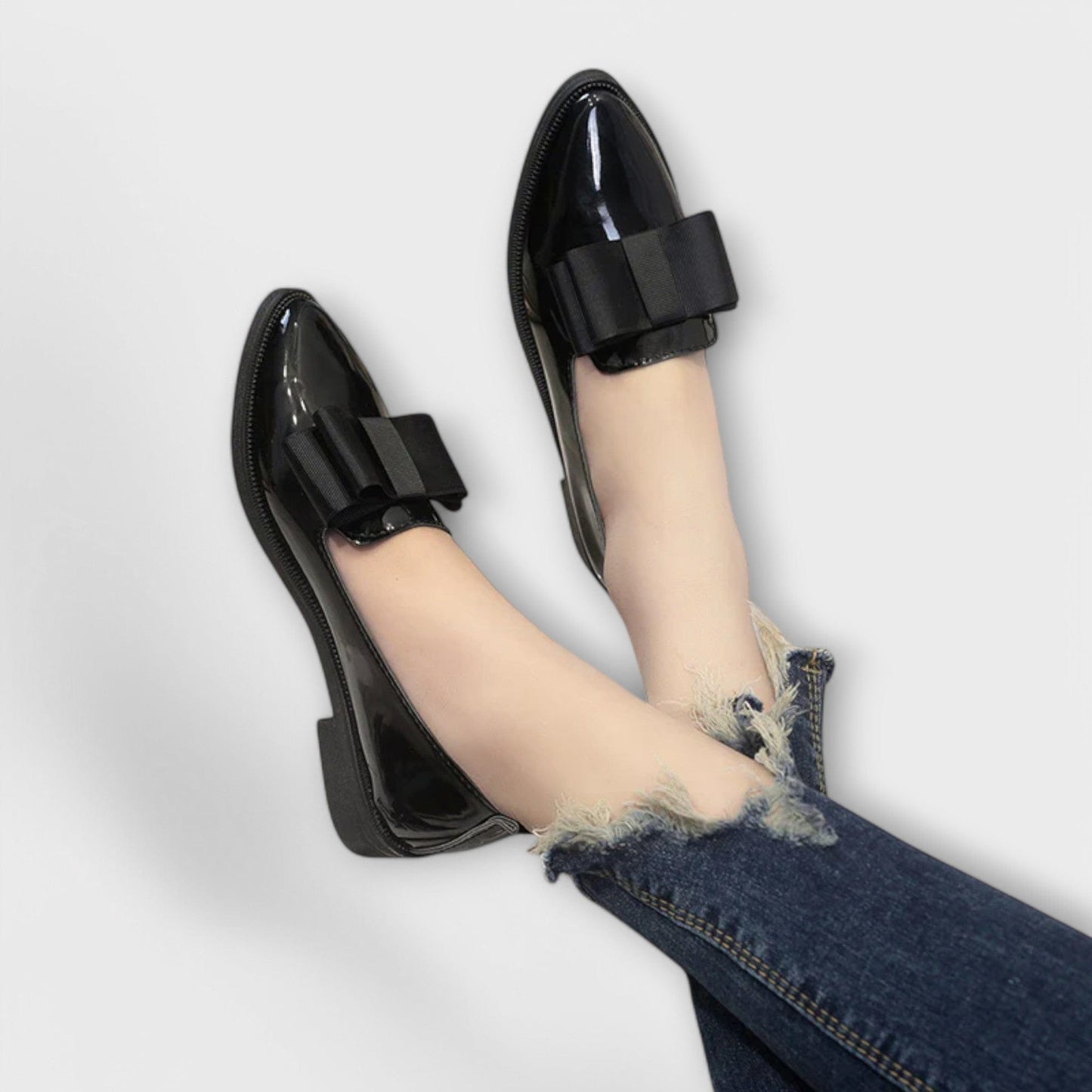 Women's Black Loafers Lightweight Comfortable Casual Shoes - Image 6